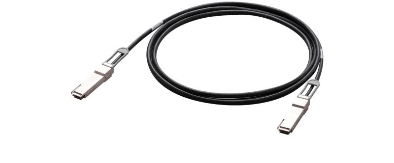 Allied Telesis AT-QSFP28-1CU cable Serial Attached SCSI (SAS) 1 m 25.8 Gbit/s Negro, Plata