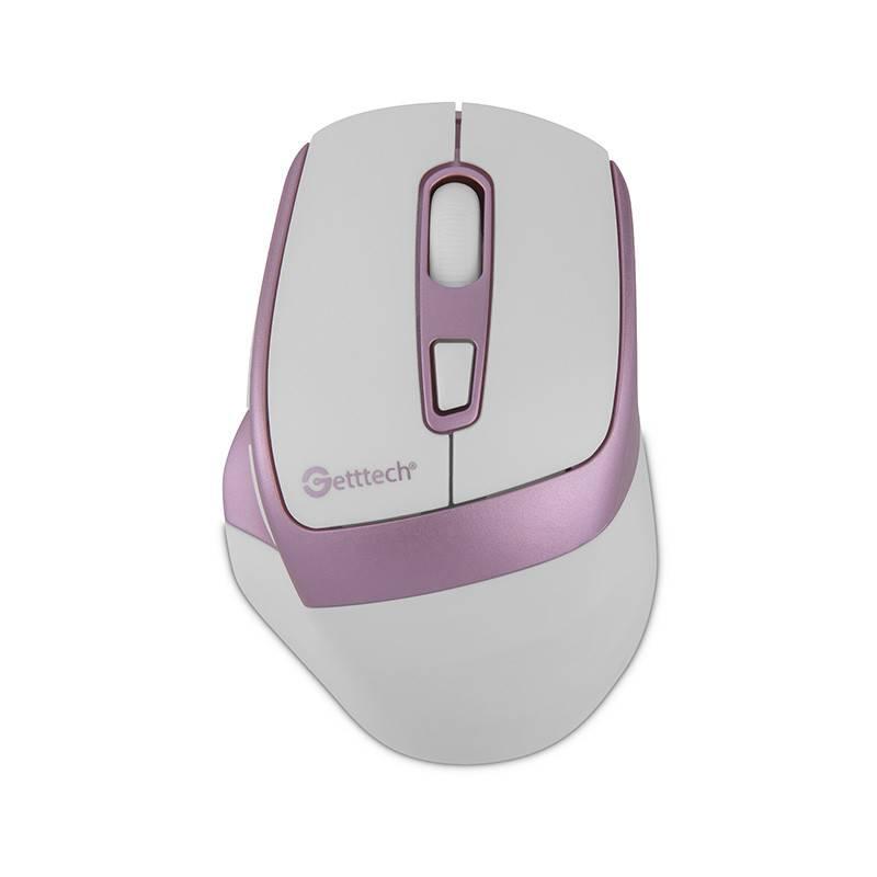 Mouse de oficina - Getttech, Rosa - Modelo GGM-STDBW-01-PK