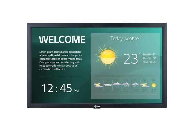 LG 22SM3G-B pantalla de señalización Pantalla plana de señalización digital 54.6 cm (21.5") IPS 