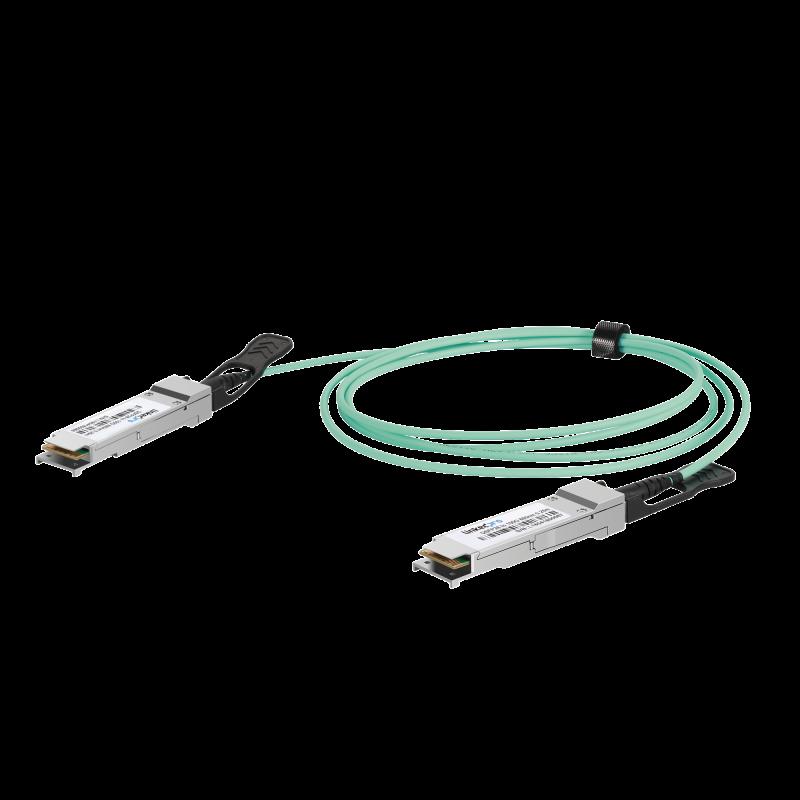 Cable AOC QSFP28 de 100 Gbps a 100 Gbps / Cable de fibra óptica Activo / Longitud: 1 metro LP-AOC-1