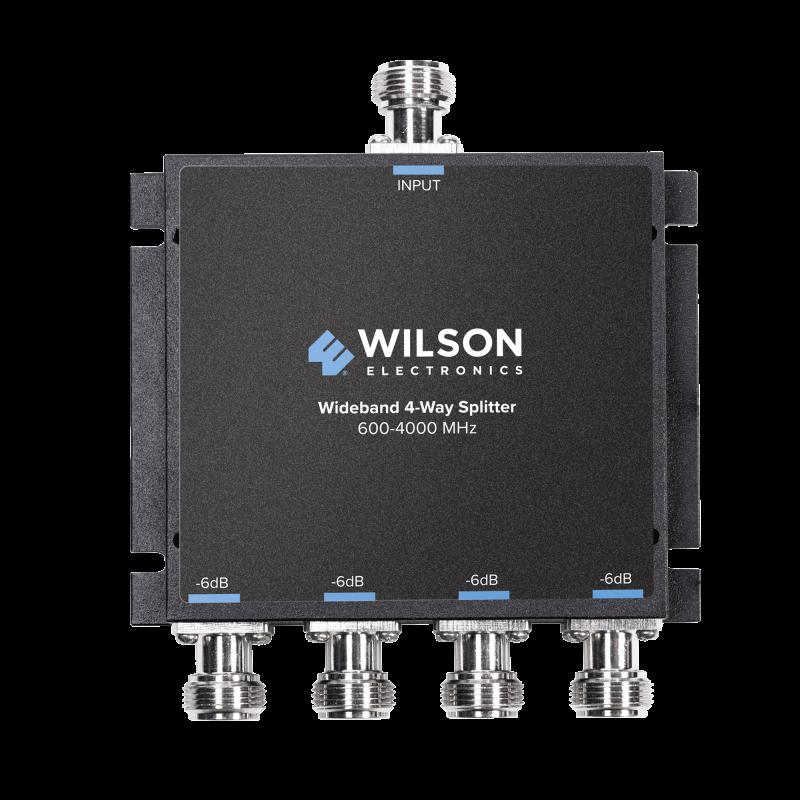 Divisor de potencia de 4 salidas, 50 Ohm, 600-4000MHz con conectores N-Hembra. 859-117