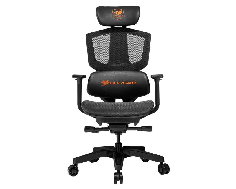 SILLA GAMER COUGAR ARGO ONE NEGRO/NARANJA MAX 150 kg - 
