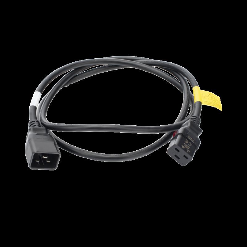 Cable de Alimentación Eléctrica Con Bloqueo de Seguridad, de IEC C19 a IEC C20, 1.8 Metros de Larg