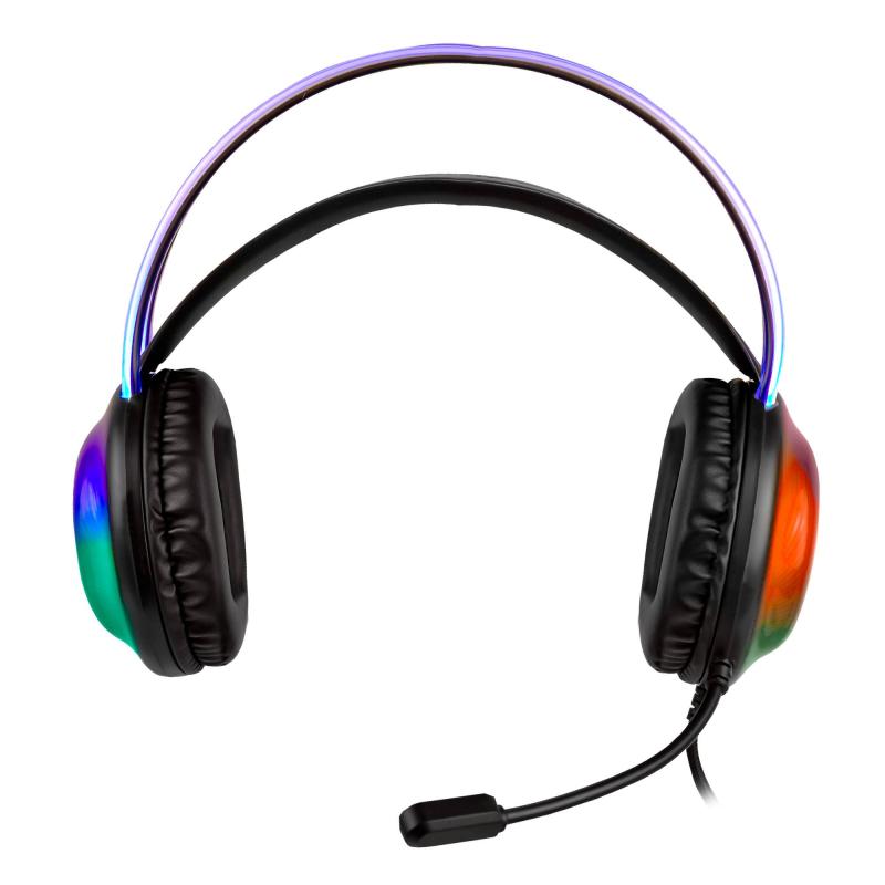 DIADEMA GAMER  PERFECT CHOICE TRANSPARENTE RGB - HELUMO - 