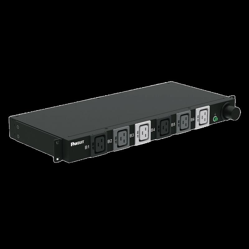 PDU Básico para Distribución de Energía, Plug de Entrada Trifásico CS8365C, Con 6 Contactos C19,