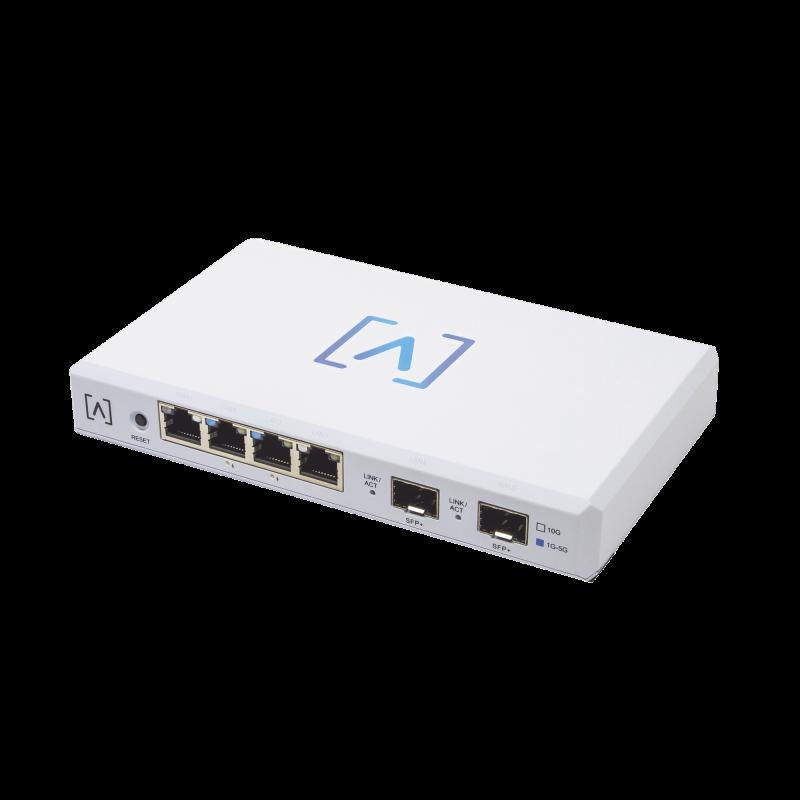 Router VPN / 4 puertos 10/100/1000/2500 Gbps (2 puertos PoE af/at) / 2 puertos SFP+ 10Gbps / Filtrad