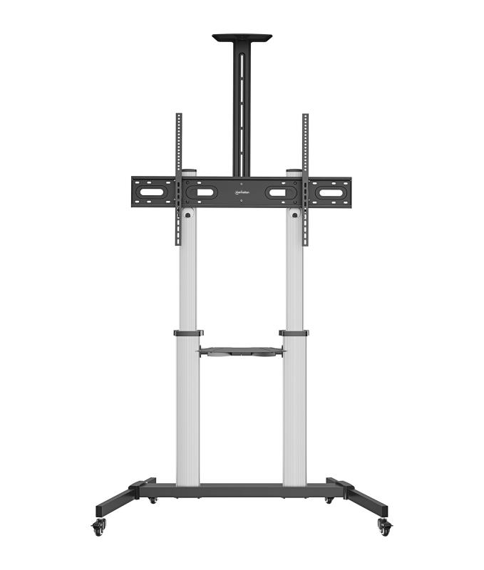 Manhattan 462563 soporte para TV 2.54 m (100") Negro, Plata