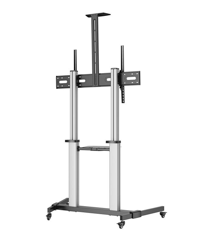 Manhattan 462563 soporte para TV 2.54 m (100") Negro, Plata
