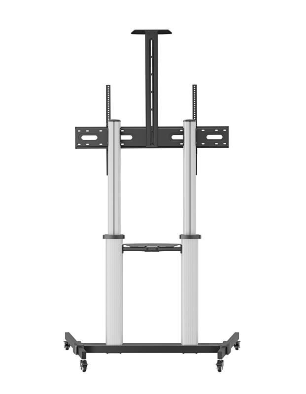Manhattan 462563 soporte para TV 2.54 m (100") Negro, Plata
