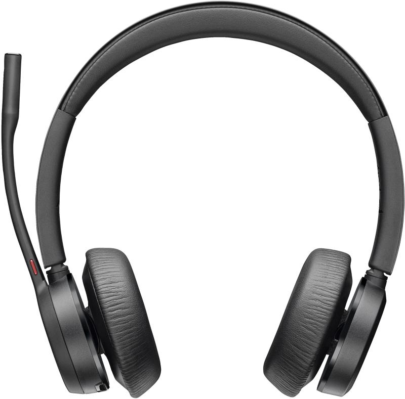 POLY Auriculares Voyager 4320 con certificación de Microsoft Teams + adaptador BT700 + Soporte de c