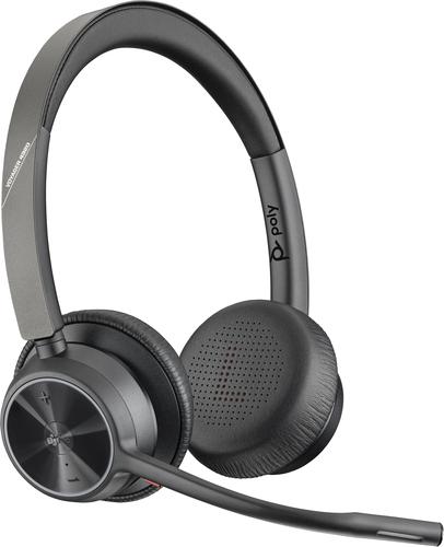 POLY Auriculares Voyager 4320 con certificación de Microsoft Teams + adaptador BT700 + Soporte de c
