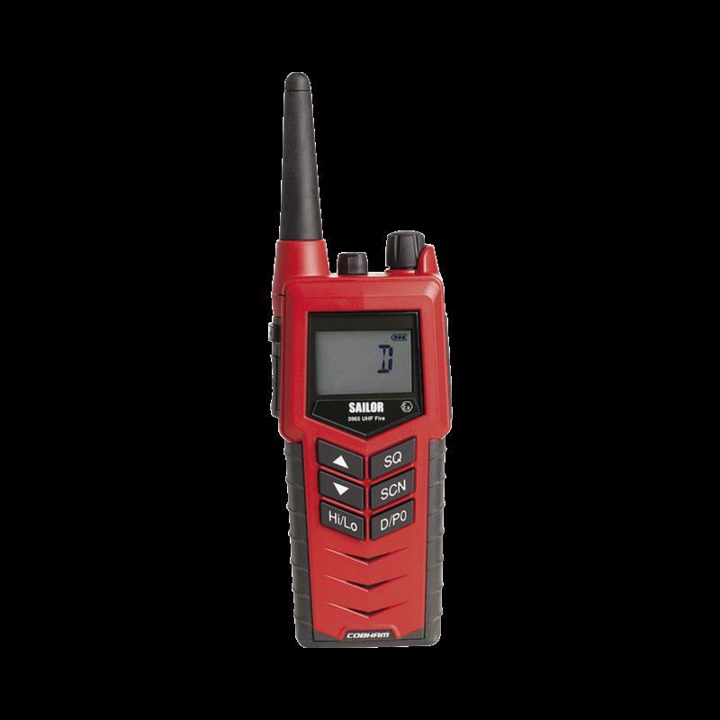 Radio portátil SAILOR 3965 UHF Fire Fighter, intrínsecamente seguro ATEX Class II 2G Ex ib IIB T4 