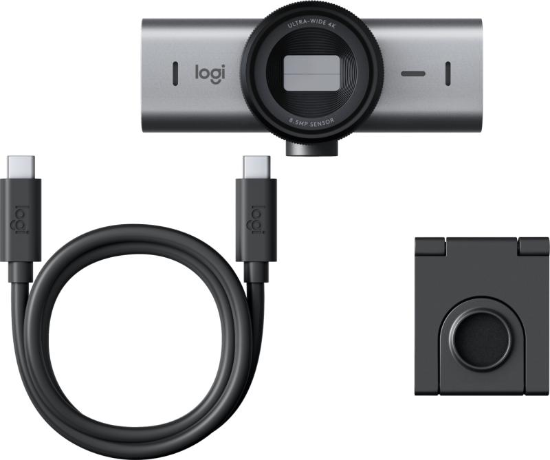 Logitech MX Brio cámara web 8.5 MP 3840 x 2160 Pixeles USB 3.2 Gen 1 (3.1 Gen 1) Negro, Grafito