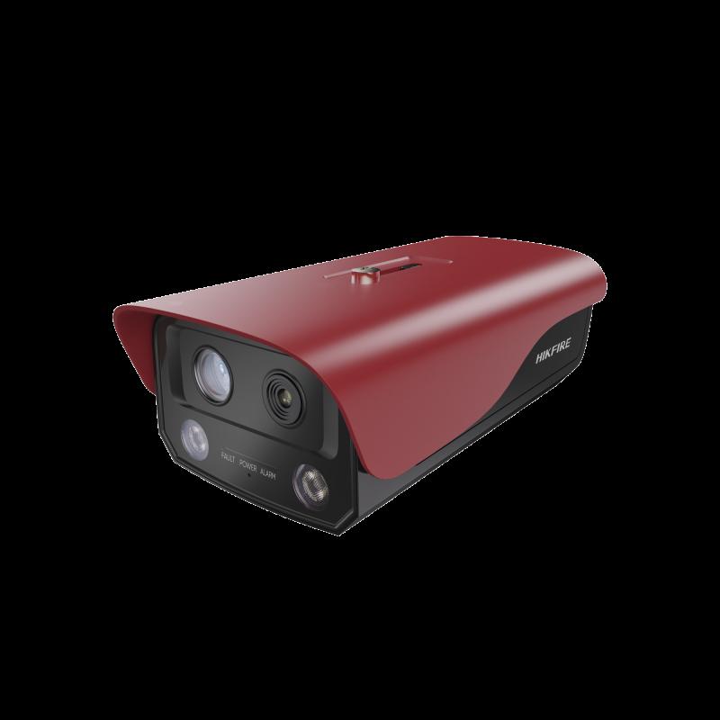 (HikFire) Cámara IP Dual de Detección Térmica de Incendios / Detección de Llamas y Temperaturas 