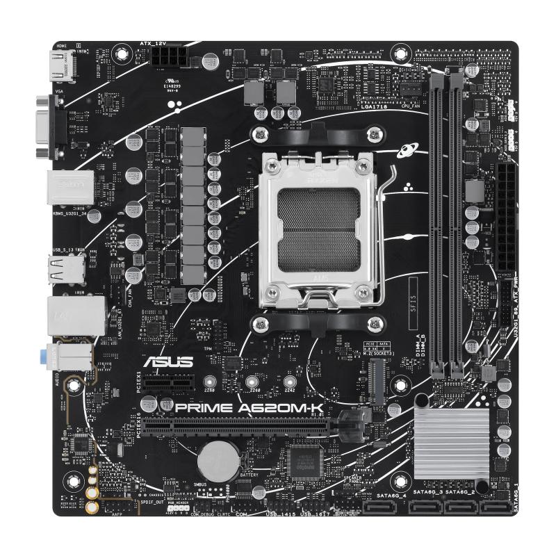 ASUS PRIME A620M-K AMD A620 Enchufe AM5 Micro ATX