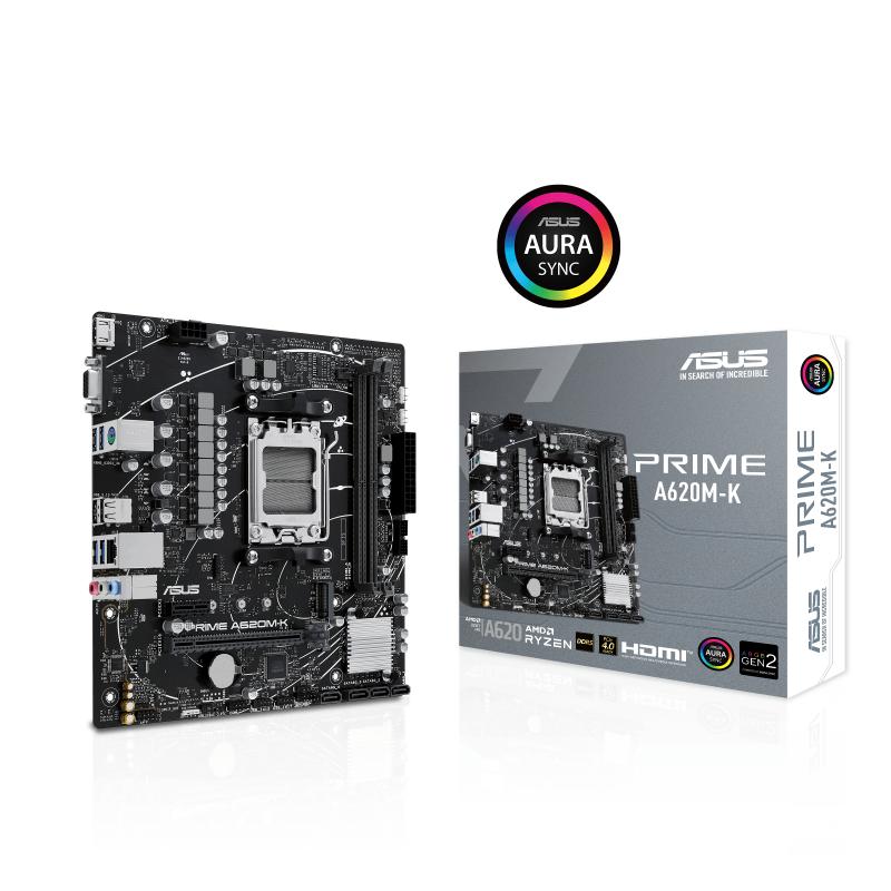 ASUS PRIME A620M-K AMD A620 Enchufe AM5 Micro ATX