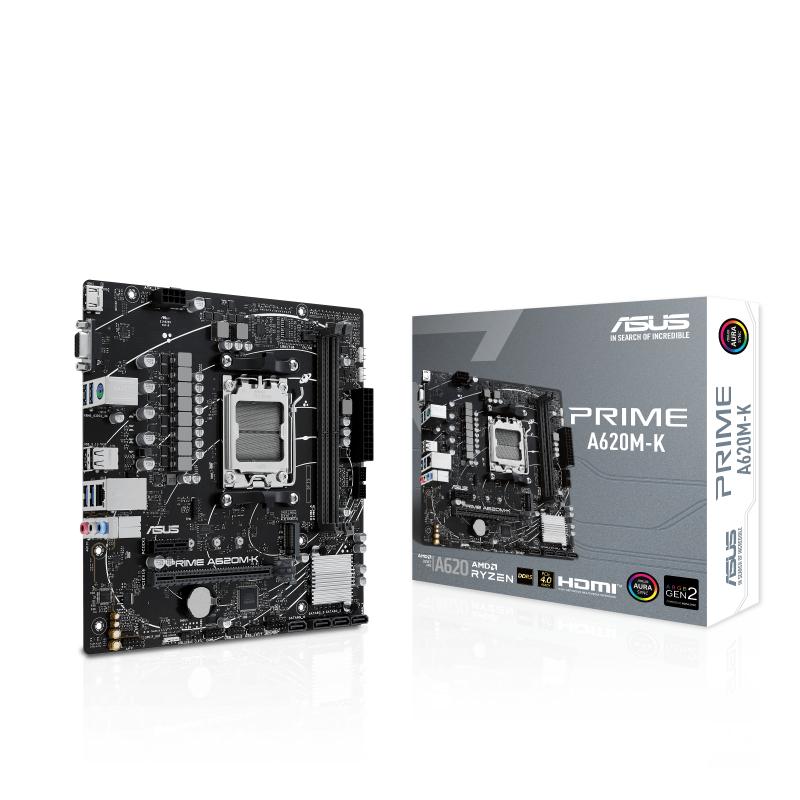 ASUS PRIME A620M-K AMD A620 Enchufe AM5 Micro ATX