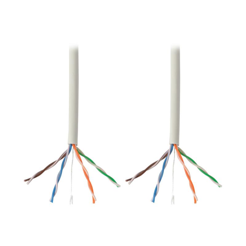 Tripp Lite N022-01K-WH Cable Ethernet a Granel de PVC (UTP) con Núcleo Sólido Cat5e 350 MHz - Blan