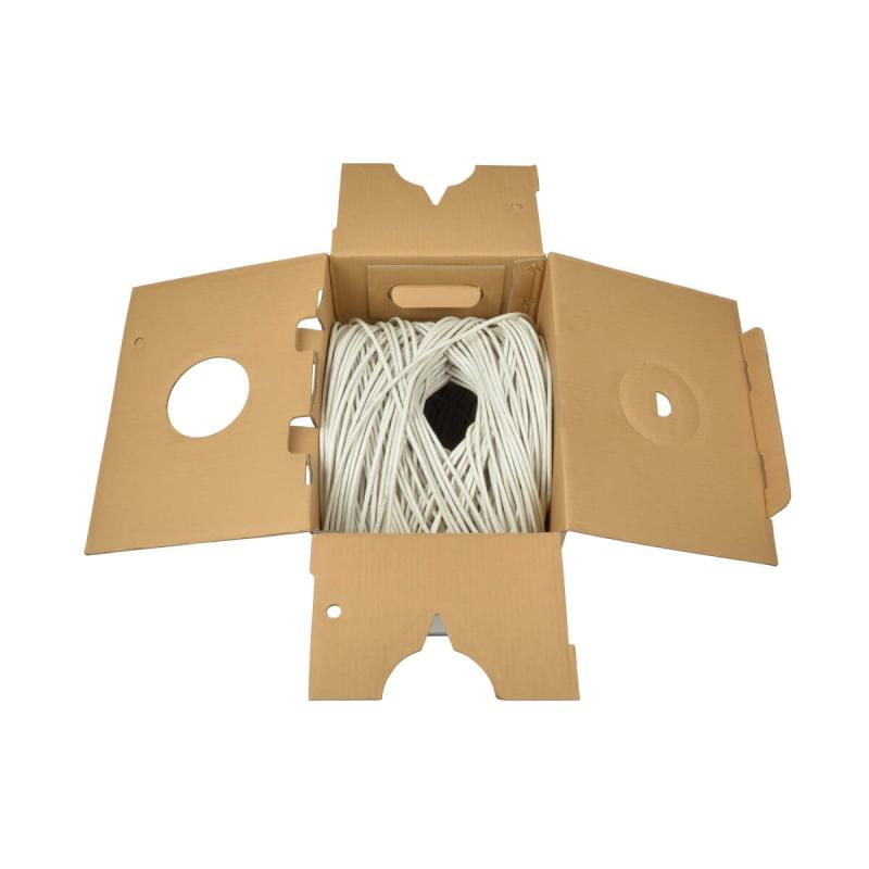 Tripp Lite N022-01K-WH Cable Ethernet a Granel de PVC (UTP) con Núcleo Sólido Cat5e 350 MHz - Blan