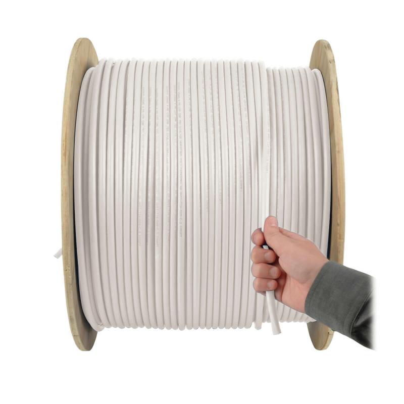 Tripp Lite N022-01K-WH Cable Ethernet a Granel de PVC (UTP) con Núcleo Sólido Cat5e 350 MHz - Blan