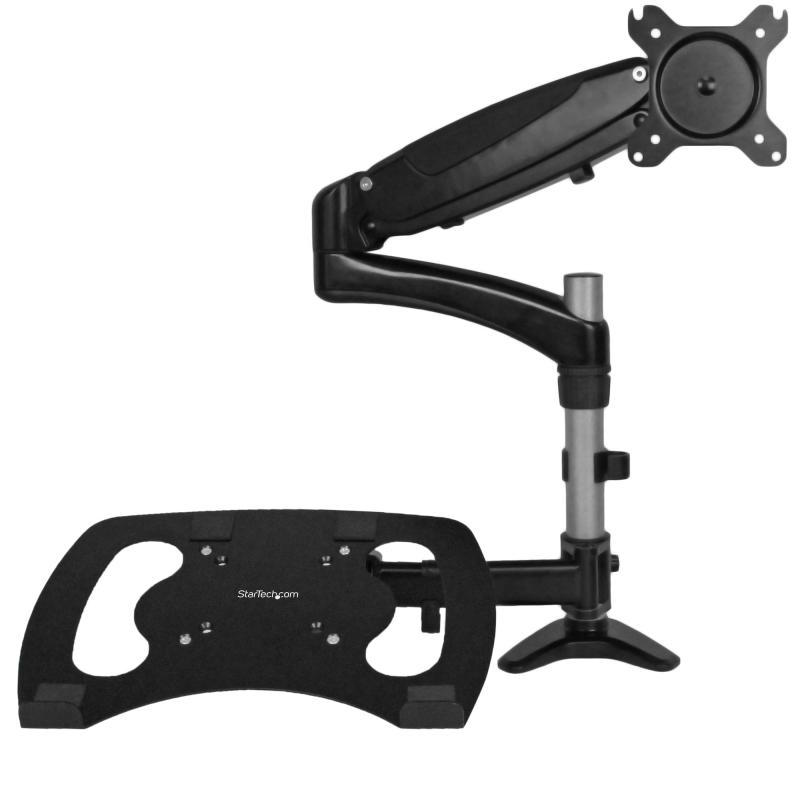 StarTech.com Brazo para un Monitor - Base para Laptop con Ajuste de Altura de un Toque