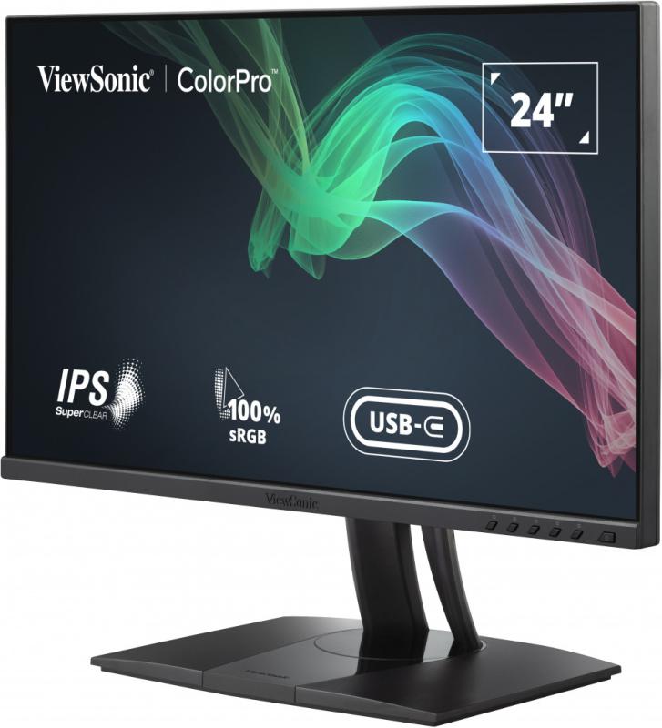 Viewsonic VP Series VP2456 monitor de computadora 61 cm (24") 1920 x 1080 Pixeles Full HD LED Negro