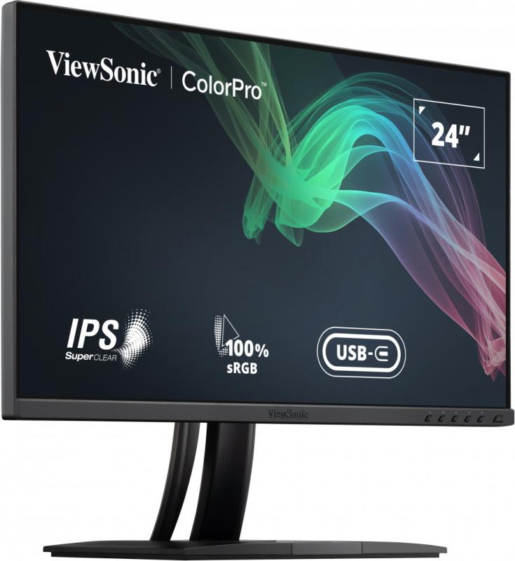 Viewsonic VP Series VP2456 monitor de computadora 61 cm (24") 1920 x 1080 Pixeles Full HD LED Negro
