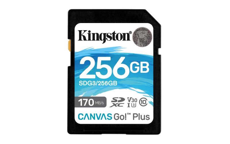 Kingston Technology Canvas Go! Plus 256 GB SD UHS-I Clase 10