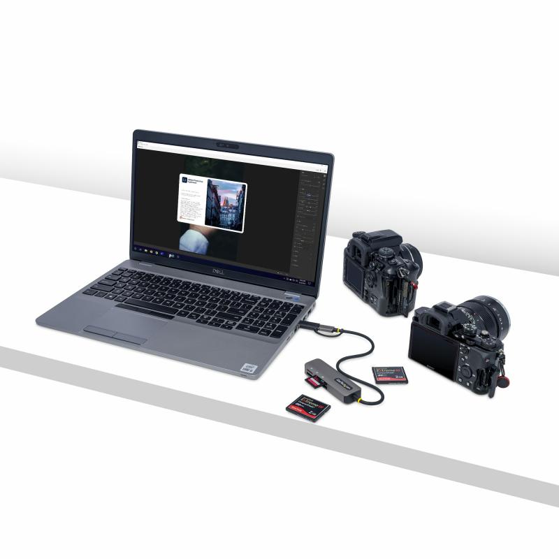 StarTech.com FCREADMICRO3V2 lector de tarjeta USB 3.2 Gen 1 (3.1 Gen 1) Type-C Gris