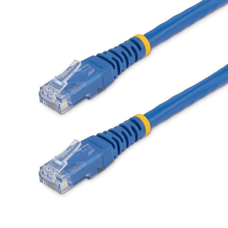 StarTech.com Cable Azul Moldeado de 3m Cat6 RJ45 UTP de Red Gigabit Ethernet