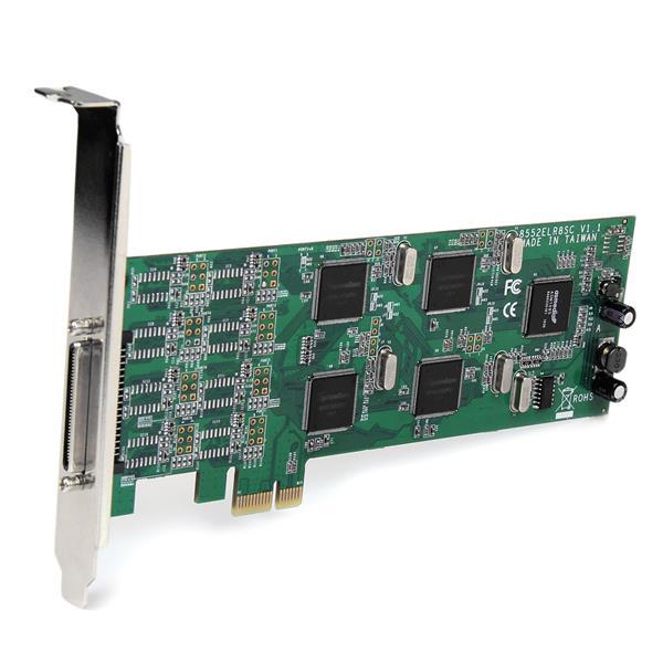 StarTech.com Tarjeta Adaptador PCI Express PCIe Perfil Bajo Low Profile 8 Puertos Serial DB9 161050