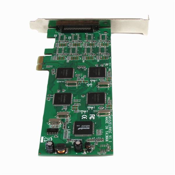 StarTech.com Tarjeta Adaptador PCI Express PCIe Perfil Bajo Low Profile 8 Puertos Serial DB9 161050