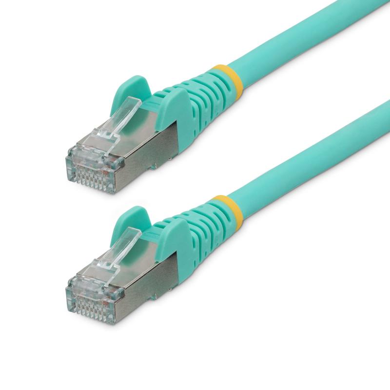 StarTech.com Cable de 2.7m de Red Ethernet CAT6a - Aguamarina - Low Smoke Zero Halogen (LSZH) - 10Gb