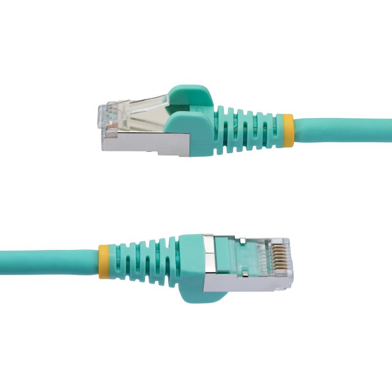 StarTech.com Cable de 2.7m de Red Ethernet CAT6a - Aguamarina - Low Smoke Zero Halogen (LSZH) - 10Gb