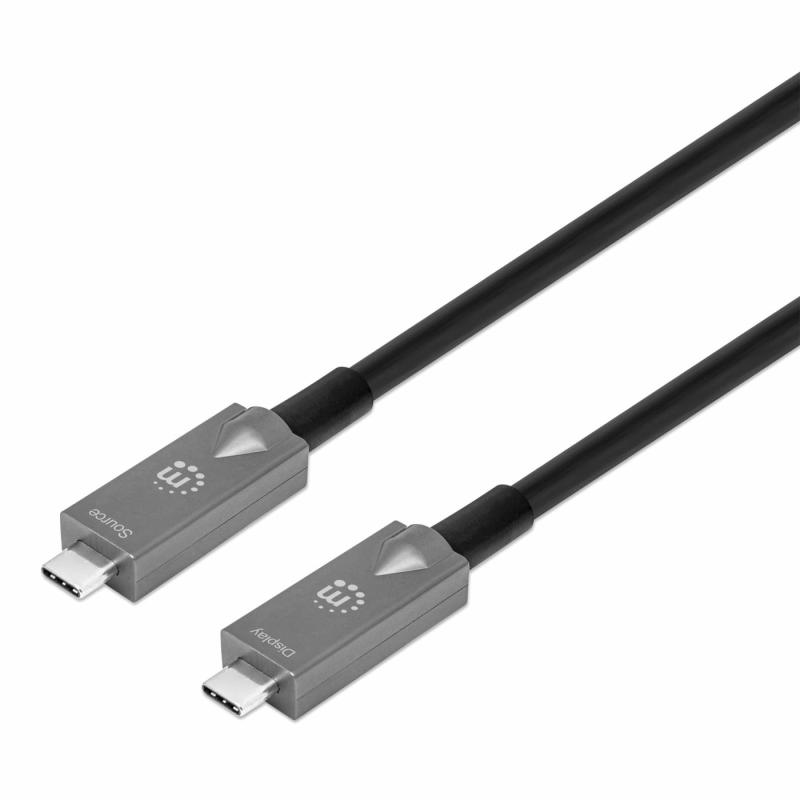 Manhattan 356442 cable USB USB 3.2 Gen 2 (3.1 Gen 2) 7.5 m USB C Negro