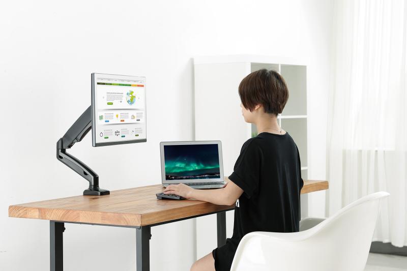 Manhattan Soporte de aluminio con pistón de gas para un monitor