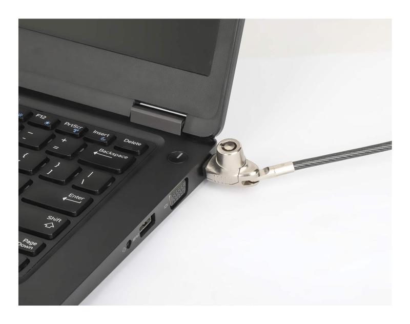 Manhattan Candado de seguridad Nano para laptop, con llave Candado antirrobo para laptop, dos llaves