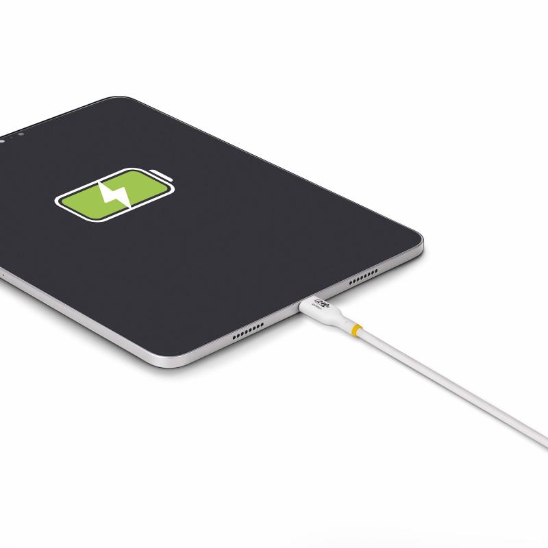 StarTech.com Cable de Carga para Portáti USB-C de 4m - Cable USB Tipo C USB 2.0 para Laptop - Blanc