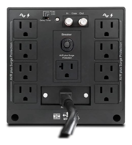 CDP R-AVR5008 regulador de voltaje 9 salidas AC 120 V Negro, Blanco