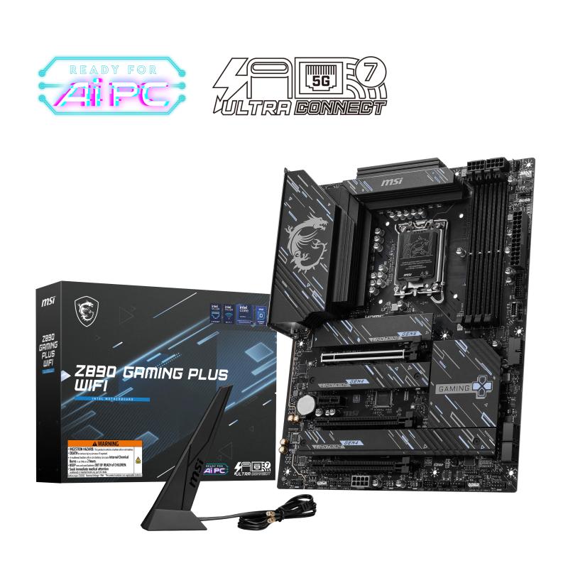 MSI Z890 GAMING PLUS WIFI placa base Intel Z890 LGA 1851 (Socket V1) ATX