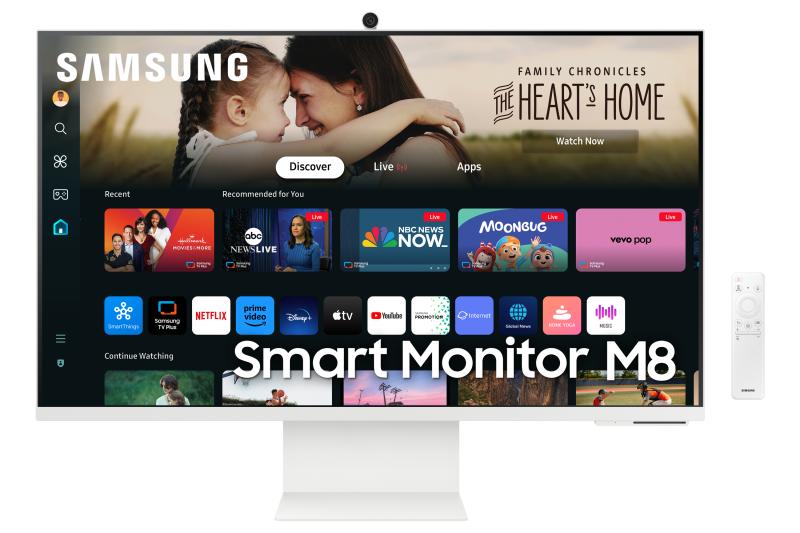Samsung LS32DM801ULXZX monitor de computadora 81.3 cm (32") 3840 x 2160 Pixeles 4K Ultra HD LED Blan