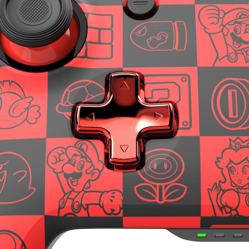 PDP REMATCH GLOW Negro, Verde, Rojo Gamepad Analógico/Digital Nintendo Switch, Consola Nintendo Swi