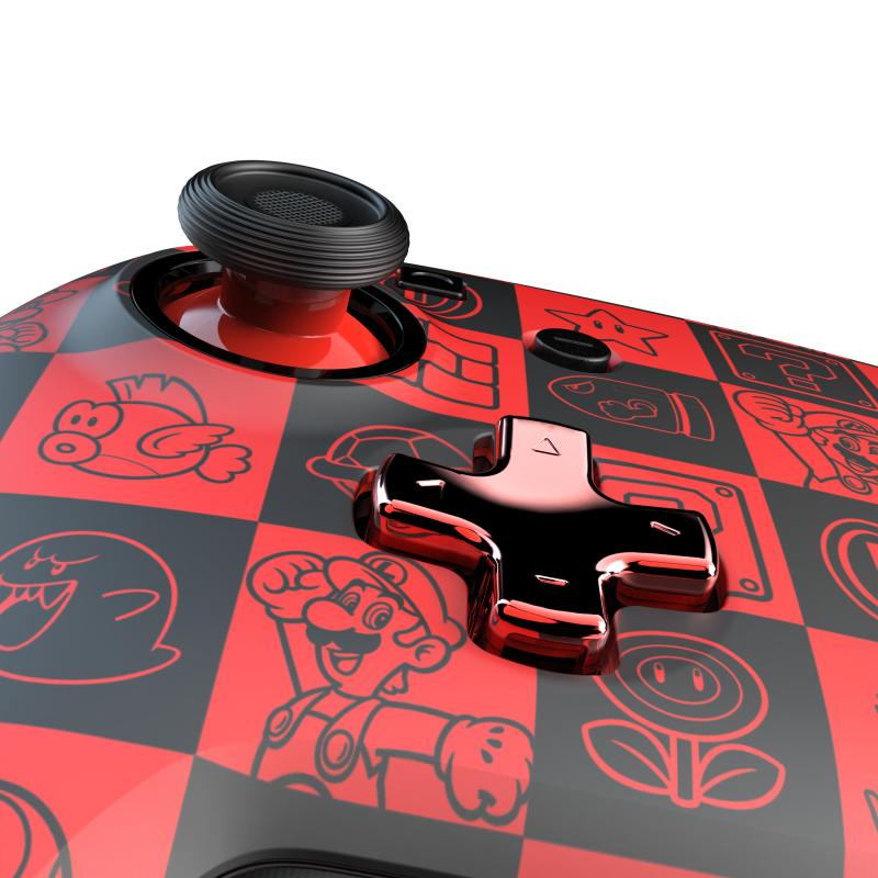 PDP REMATCH GLOW Negro, Verde, Rojo Gamepad Analógico/Digital Nintendo Switch, Consola Nintendo Swi