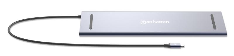 Manhattan 190305 base para laptop o replicador de puertos Alámbrico USB 3.2 Gen 1 (3.1 Gen 1) Type-