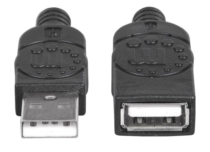 Manhattan 308519 cable USB USB 2.0 1 m USB A Negro
