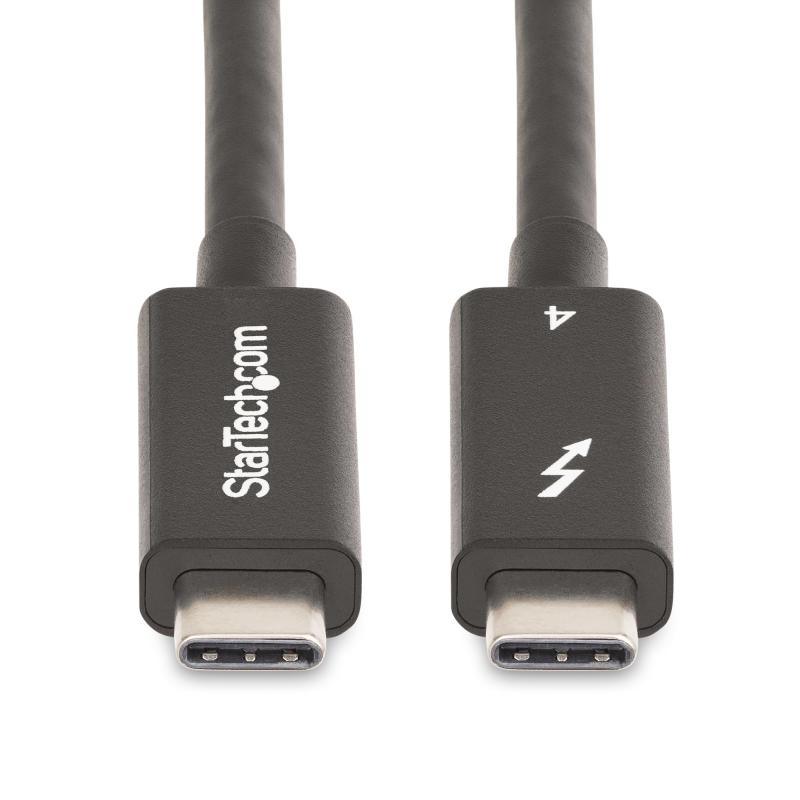StarTech.com A40G2MB-TB4-CABLE cable Thunderbolt 2 m 40 Gbit/s Negro