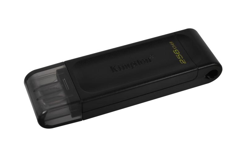 Kingston Technology DataTraveler 70 unidad flash USB 256 GB USB Tipo C 3.2 Gen 1 (3.1 Gen 1) Negro