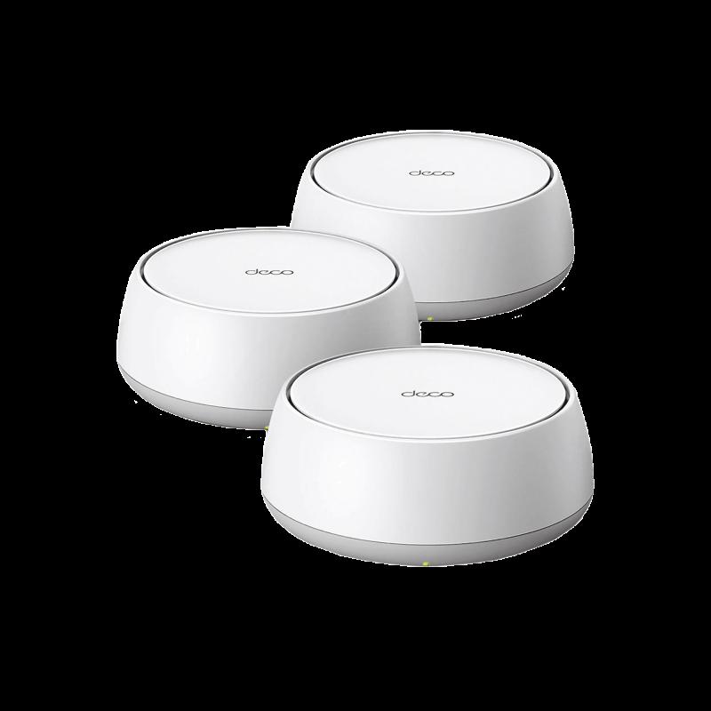KIT 3 Routers Inalámbrico MESH Interior para Hogar / Doble Banda Wi-Fi 7 BE3600 Mbps / 2 Puerto 2.5