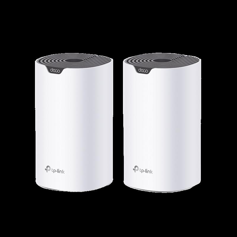 Kit 2 Routers Inalámbricos MESH Interior para Hogar / Doble Banda Wi-Fi 5 AC1900 Mbps / 3 Puerto Gi