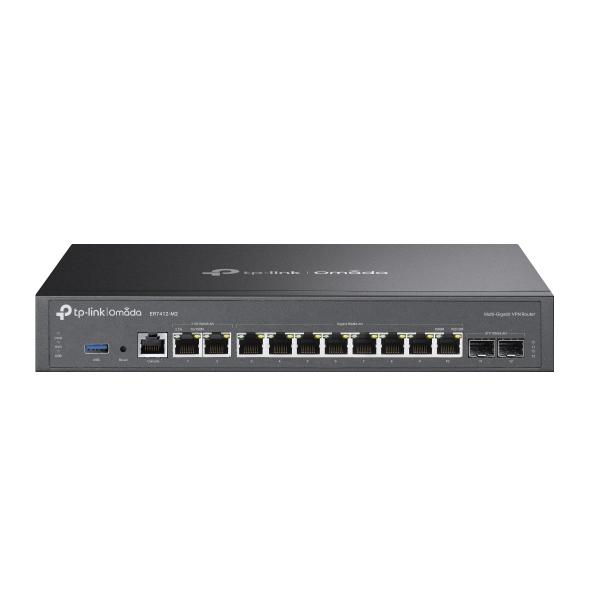 TP-Link Omada ER7412-M2 enrutador 2.5 Gigabit Ethernet, Gigabit Ethernet Negro